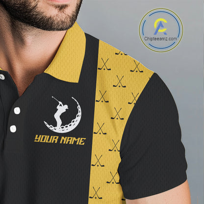 Funny Golf beer Mens golf polos shirts custom Weekend forecast golfing with a chance of drinking NQS10302