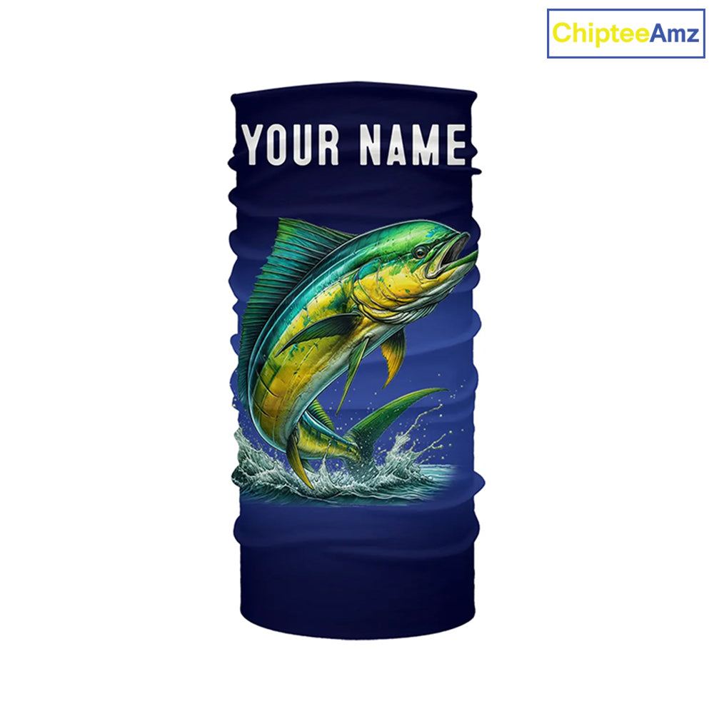 Mahi Mahi Fishing blue lightning 3D All Over printed shirts Customized Name Dorado Fishing apparel NQS314