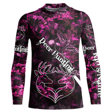 Load image into Gallery viewer, Love Deer Hunting Pink Camo Customize Name 3D All Over Printed Shirts Personalized Hunting gifts NQS903