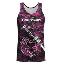 Load image into Gallery viewer, Love Deer Hunting Pink Camo Customize Name 3D All Over Printed Shirts Personalized Hunting gifts NQS903