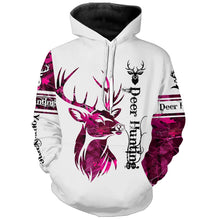 Load image into Gallery viewer, Deer hunting pink camouflage Customized Name 3D All Over Printed Shirts, Personalized Hunting gifts NQS1052