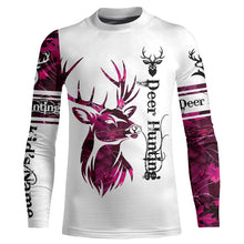 Load image into Gallery viewer, Deer hunting pink camouflage Customized Name 3D All Over Printed Shirts, Personalized Hunting gifts NQS1052