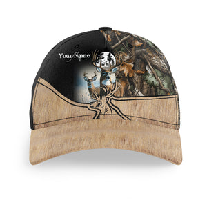 Deer hunting Custom hunting hat, deer camo hat Unisex Hunting Baseball hat hunt cap NQS2897