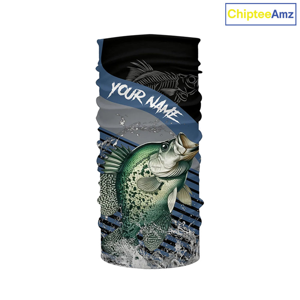 Crappie fishing Custom UV protection fishing long sleeve shirt, Crappie Fishing jerseys | Blue NQS8365