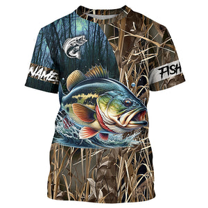 Bass Fishing Customize name All over printed shirts - personalized fishing shirts for fisherman- NQS333