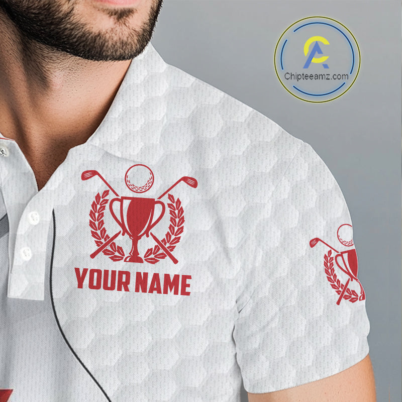 Canadian Flag Golf Polo Shirts For Men Custom team golf jerseys, patriotic golf shirts NQS9929