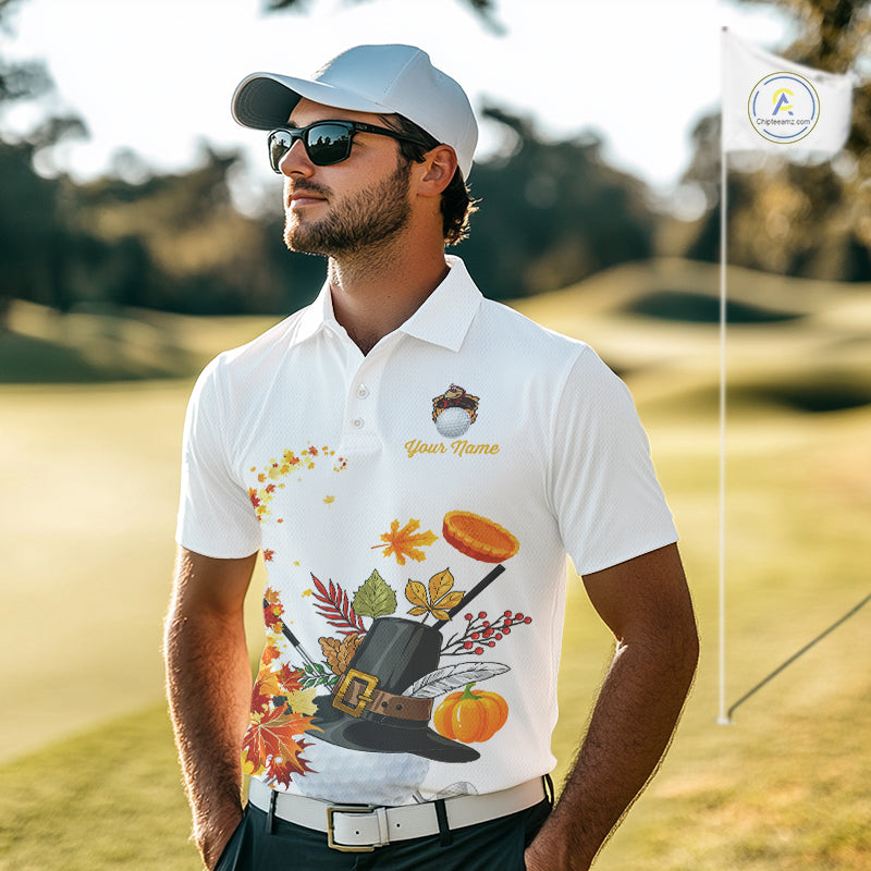 Autumn golf ball clubs Men's polo golf shirts Custom Thanksgiving team golf jerseys NQS10806