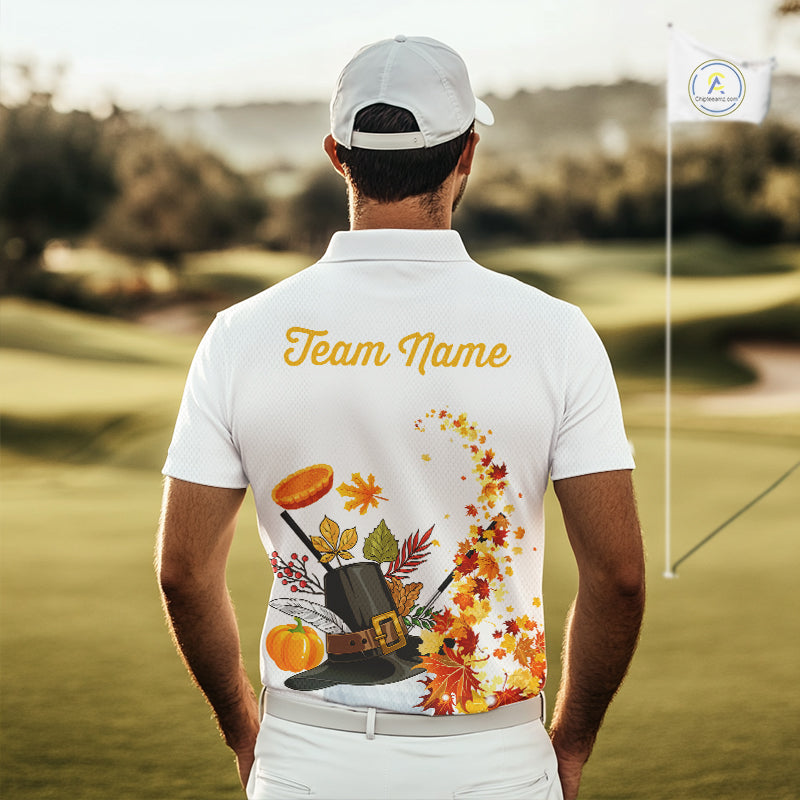 Autumn golf ball clubs Men's polo golf shirts Custom Thanksgiving team golf jerseys NQS10806