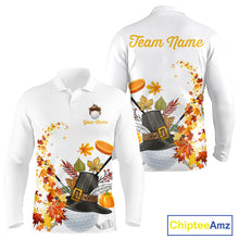 Load image into Gallery viewer, Autumn golf ball clubs Men&#39;s polo golf shirts Custom Thanksgiving team golf jerseys NQS10806