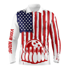 Load image into Gallery viewer, personalized bowling shirt for men – custom name design side view