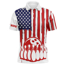 Load image into Gallery viewer, Custom bowling shirt for men – personalized team jersey front view