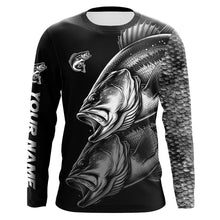 Load image into Gallery viewer, Largemouth Bass Fishing Custom Name 3D sun protection Performance long sleeve fishing shirts NQS4907