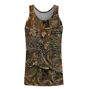 Elk Hunting tree camo Custom All Over Printed Shirt Personalized Hunting gifts For Men, women, Kid NQS3913