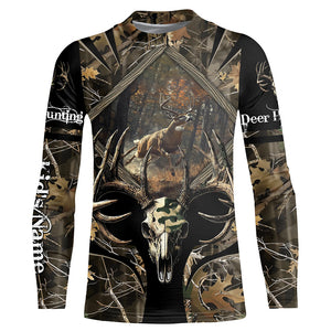 Deer Hunting Skull Camo Reaper Customize Name 3D All Over Printed Shirts Personalized gift NQS721