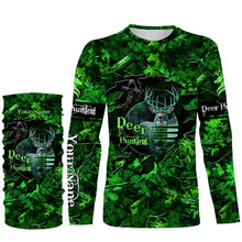 Load image into Gallery viewer, Country Girl Deer hunting green camo Custom Name all over printed shirts, Hunting gift for hunter girl NQS4373