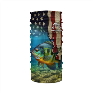 Bluegill Fishing 3D American Flag Patriotic Customize name All over printed shirts NQS516