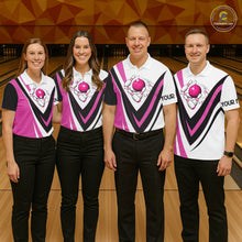 Load image into Gallery viewer, Custom Funny Bowling shirts for Women I'm not swearing, I'm using my bowling words Pink bowl shirts NQS11547