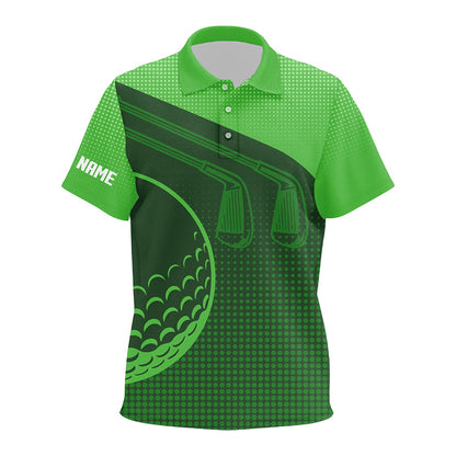 Personalized Multi-Color Kid Golf Polo Shirts, Golf ball Golf Outfits For Kid NQS7544