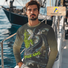 Load image into Gallery viewer, Personalized Catfish Fishing jerseys, Catfish scales long sleeve fishing shirts uv protection NQS10332
