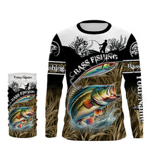 Load image into Gallery viewer, Bass fishing Performance Long Sleeve UV protection Customize fishing shirt for men, women, Kid NQS997