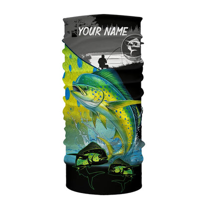Mahi Mahi fishing scale Customize name long sleeves UV protection Fishing apparel NQS807