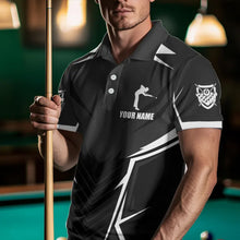 Load image into Gallery viewer, Billiard Jerseys For Men Custom Polo &amp; Quarter-Zip Billiard Team Shirts, 8 Ball Pool Shirt |White TDM3533