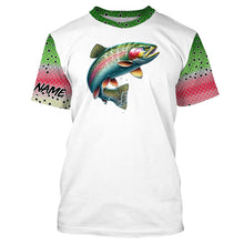 Load image into Gallery viewer, Rainbow Trout Fishing Scales Custom long sleeve Fishing Shirt, Personalized Trout Fishing Jerseys NQS574