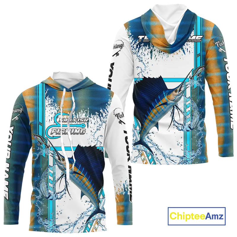 Sailfish fishing scales custom Sailfish fishing team jerseys, Sailfish offshore fishing apparel NQS10871