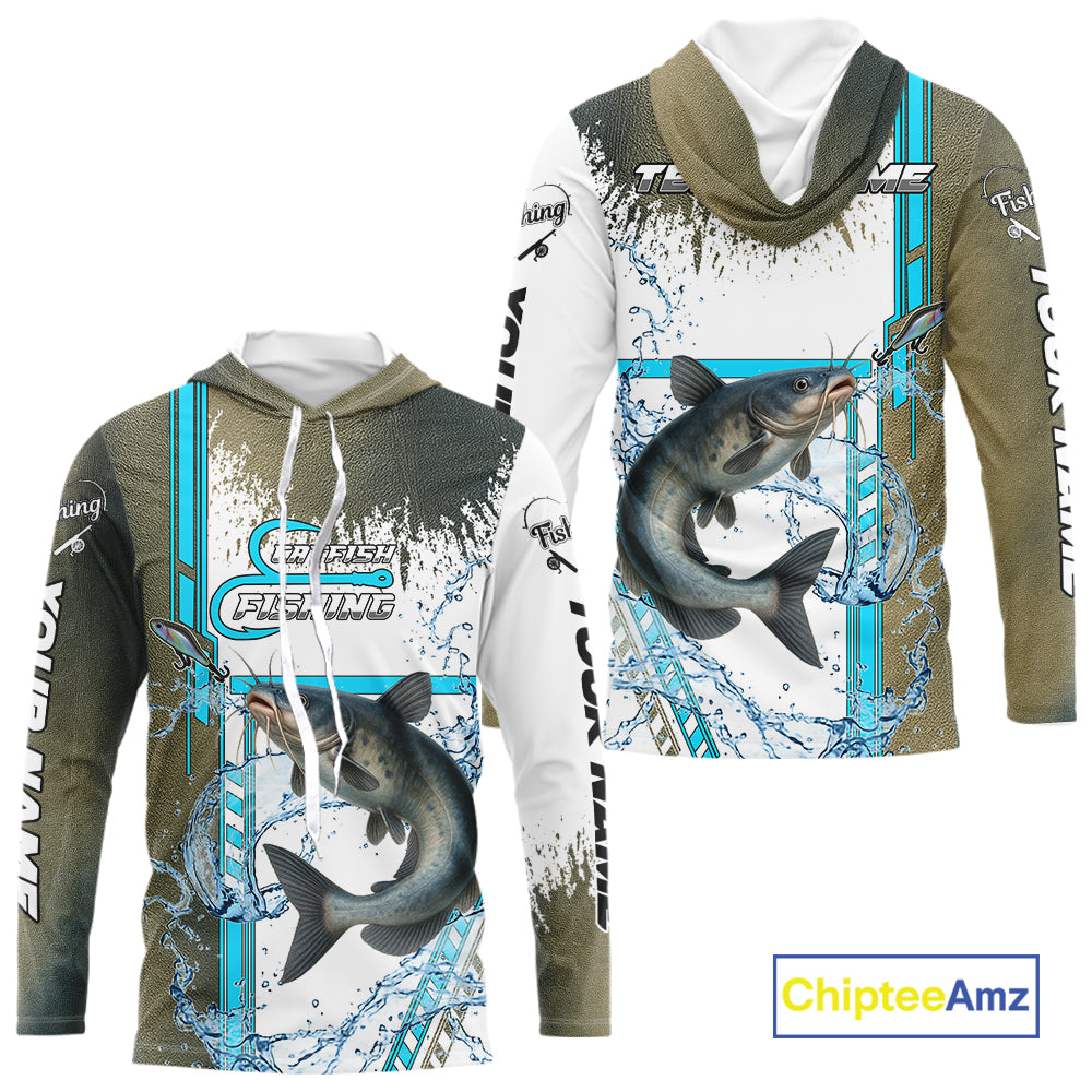 Catfish fishing scales custom Catfish fishing team jerseys, Catfish fishing apparel NQS10872