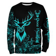 Load image into Gallery viewer, Deer Hunting serenity blue Camo Customize Name 3D All Over Printed Shirts Personalized Hunting gifts NQS2628