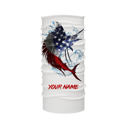 American flag Sailfish fishing personalized patriotic UV Protection Sailfish Fishing Shirts for men NQS5742