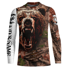 Load image into Gallery viewer, Bear Hunting Camo Customize Name 3D All Over Printed Shirts Personalized Hunting gifts NQS601