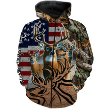 Load image into Gallery viewer, American Deer hunting camouflage shirt Customize Name 3D All Over Printed Shirts NQS1156