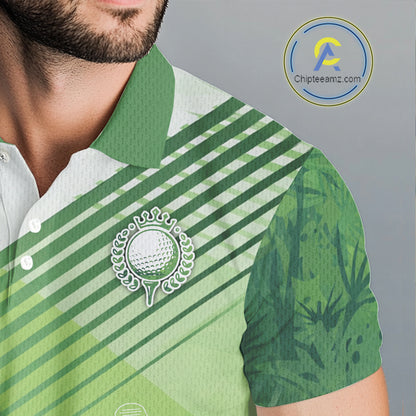 Funny Alligator Golf polo shirt for men Custom Alligator golf outfit men, funny golf gifts | Green NQS11743