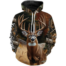 Load image into Gallery viewer, Deer Hunting Camo Customize Name 3D All Over Printed Shirts Personalized gift For Adult And Kid NQS720