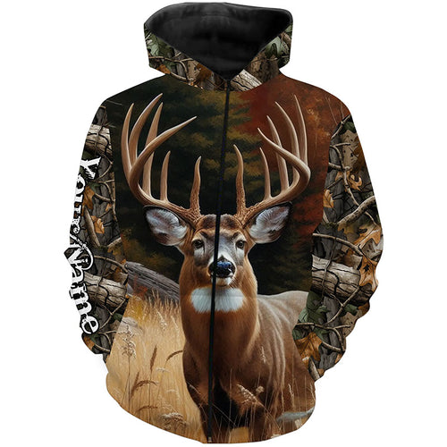 Deer Hunting Camo Customize Name 3D All Over Printed Shirts Personalized gift For Adult And Kid NQS720