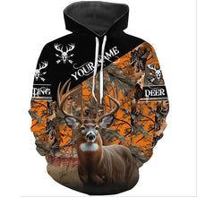 Load image into Gallery viewer, Deer Hunting orange Camo Customize Name 3D All Over Printed Shirts Hunting gift NQS850