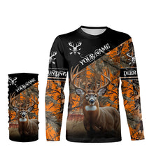 Load image into Gallery viewer, Deer Hunting orange Camo Customize Name 3D All Over Printed Shirts Hunting gift NQS850