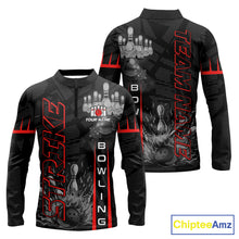 Load image into Gallery viewer, Custom Strike Bowling Shirts For Men, Personalized Bowling Team Jerseys | Red NQS8288