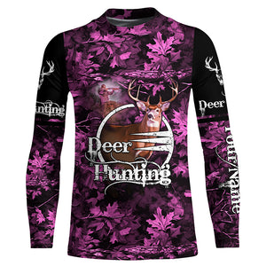 Deer hunting pink camo Custom Name  3D Full Printing hunting shirts, hunting apparel for deer hunter NQS1858