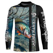 Load image into Gallery viewer, Crappie Fishing Custom performance long sleeves   fishing shirt, Team crappie fishing jerseys NQS642