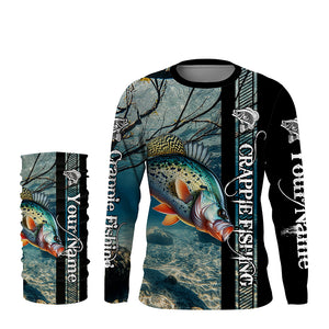 Crappie Fishing Custom performance long sleeves   fishing shirt, Team crappie fishing jerseys NQS642