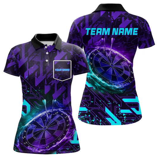 Women Darts shirts Custom purple blue Darts Team Jerseys Darts gifts NQS9449