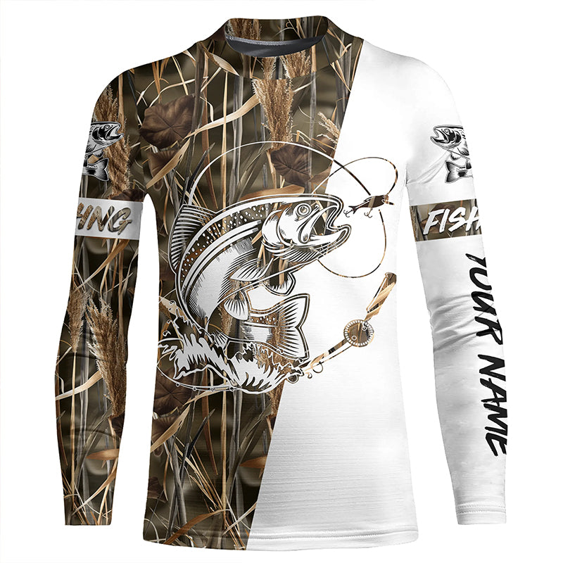 Steelhead trout Fishing tattoo custom performance fishing shirt UV protection NQS647