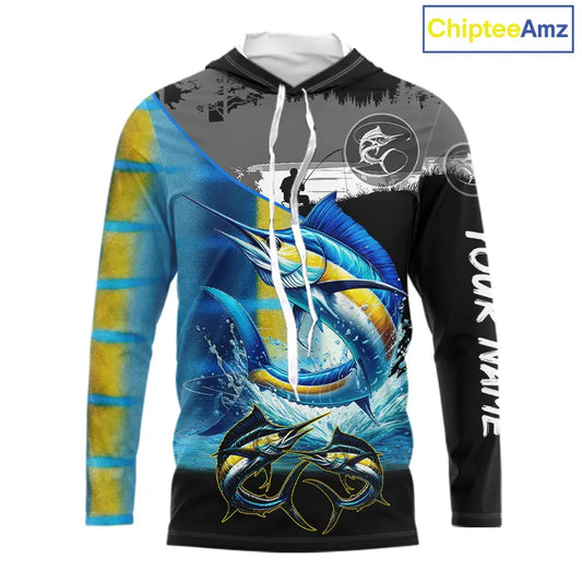 Marlin fishing scales customize performance long sleeves Fishing shirts, Marlin fishing jerseys NQS11563