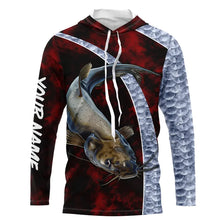 Load image into Gallery viewer, Catfish fishing shirts for men, women custom Performance Long Sleeve Fishing shirts NQS2438