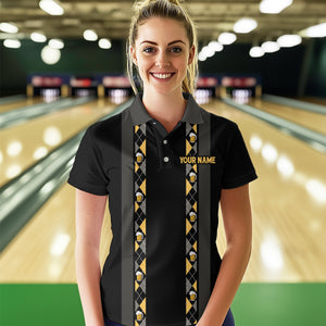 Personalized Black Retro Bowling shirts For Women custom Here for the beer bowling team jerseys NQS9409
