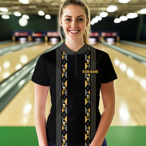 Personalized Black Retro Bowling shirts For Women custom Here for the beer bowling team jerseys NQS9409