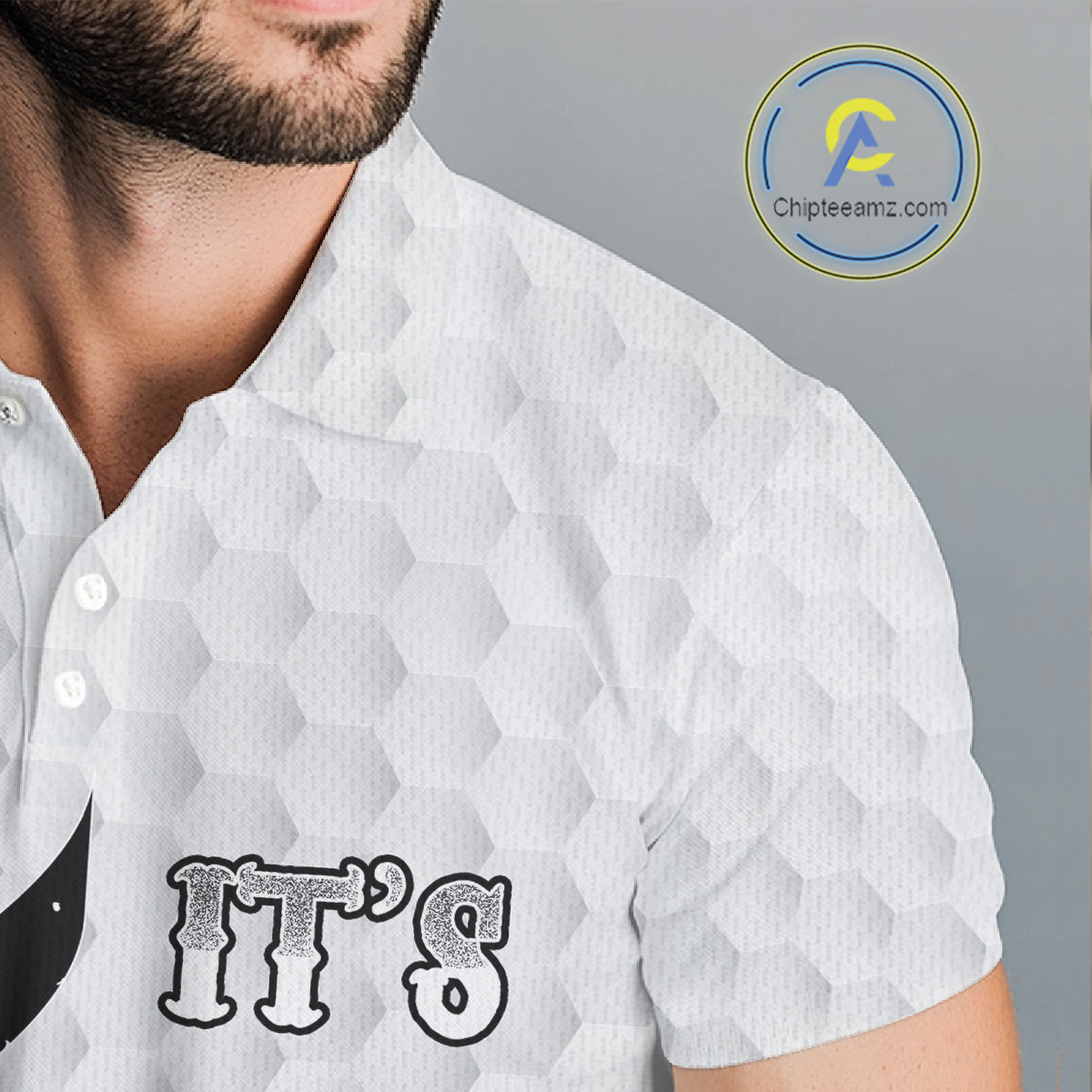 Black and White Mens golf polo shirt custom It's in my DNA coffee golf wine mens golf outfit NQS10390