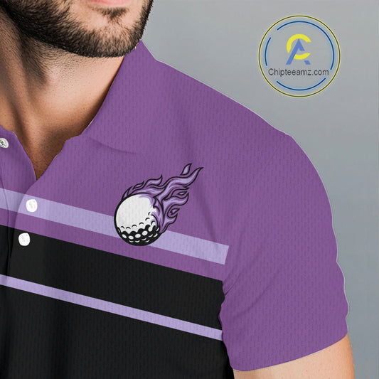 Personalized Black and Purple Men golf polo shirts, Custom Golf Shirts For Team men golfers NQS10160
